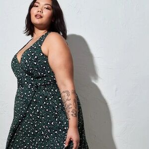 Torrid Green High Low Dress